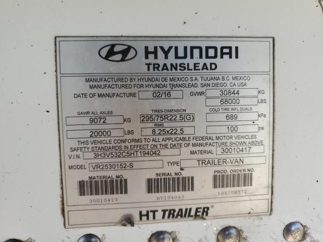 2017 Hyundai Trailers Trailer