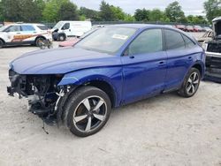 Salvage cars for sale from Copart Madisonville, TN: 2022 Audi Q5 Sportback Prestige 45