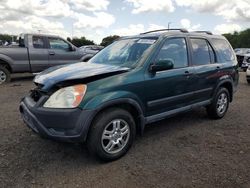 Salvage cars for sale at East Granby, CT auction: 2003 Honda CR-V EX