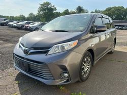 Salvage cars for sale at East Granby, CT auction: 2020 Toyota Sienna XLE