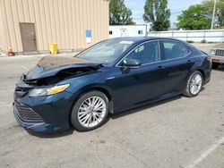 Salvage cars for sale at Moraine, OH auction: 2018 Toyota Camry Hybrid