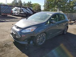 Salvage cars for sale at Denver, CO auction: 2017 Ford C-MAX Titanium