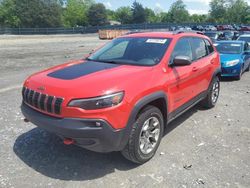 Jeep Cherokee salvage cars for sale: 2019 Jeep Cherokee Trailhawk