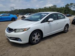Salvage cars for sale from Copart Greenwell Springs, LA: 2013 Honda Civic Hybrid L