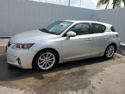 Salvage cars for sale from Copart Riverview, FL: 2013 Lexus CT 200