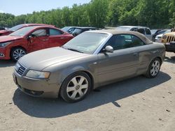 Salvage cars for sale from Copart Marlboro, NY: 2006 Audi A4 1.8 Cabriolet