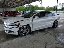 Salvage cars for sale at Cartersville, GA auction: 2017 Ford Fusion Titanium