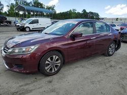 Salvage cars for sale at Spartanburg, SC auction: 2014 Honda Accord LX