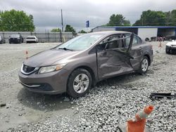 Salvage cars for sale from Copart Mebane, NC: 2014 Honda Civic LX