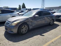 Salvage cars for sale at Hayward, CA auction: 2012 Infiniti G25 Base