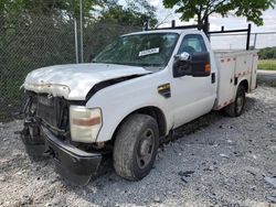 Salvage trucks for sale at Cicero, IN auction: 2008 Ford F350 SRW Super Duty
