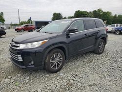 Salvage cars for sale from Copart Mebane, NC: 2018 Toyota Highlander SE