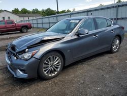 Salvage cars for sale at York Haven, PA auction: 2019 Infiniti Q50 Luxe
