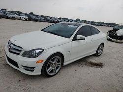 Salvage cars for sale at San Antonio, TX auction: 2012 Mercedes-Benz C 250