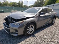 Salvage cars for sale at Riverview, FL auction: 2018 Infiniti QX30 Base