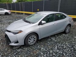 Vehiculos salvage en venta de Copart Waldorf, MD: 2018 Toyota Corolla L