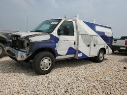 Salvage trucks for sale at Temple, TX auction: 2016 Ford Econoline E350 Super Duty Cutaway Van