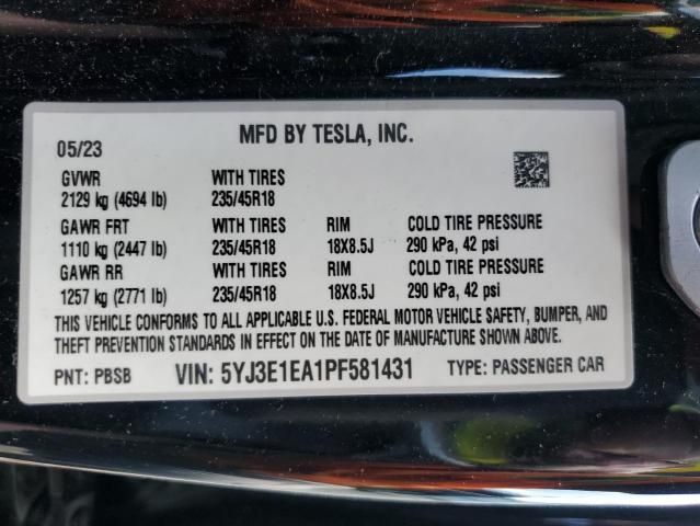 2023 Tesla Model 3