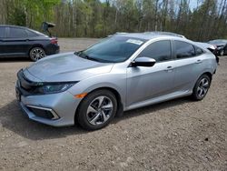 Salvage cars for sale from Copart Bowmanville, ON: 2019 Honda Civic LX