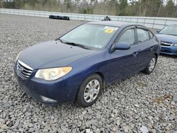Salvage cars for sale at Windham, ME auction: 2010 Hyundai Elantra Blue