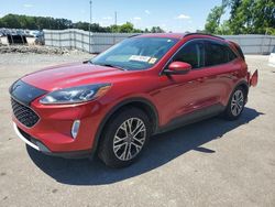 Salvage cars for sale at Dunn, NC auction: 2021 Ford Escape SEL