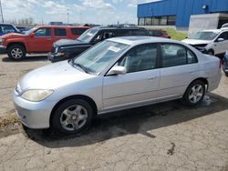 Salvage cars for sale at Woodhaven, MI auction: 2005 Honda Civic EX