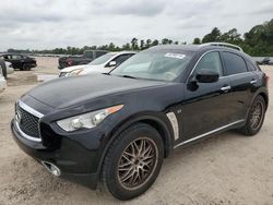 Salvage cars for sale from Copart Houston, TX: 2017 Infiniti QX70