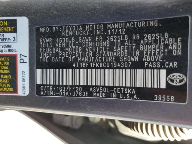 2012 Toyota Camry Base