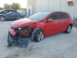 Salvage cars for sale at Apopka, FL auction: 2017 Volkswagen Golf S