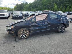 Salvage cars for sale from Copart Exeter, RI: 2015 Honda Civic EXL