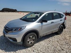 Salvage cars for sale at New Braunfels, TX auction: 2016 Honda CR-V LX