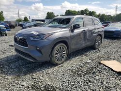 Toyota Highlander salvage cars for sale: 2020 Toyota Highlander Platinum