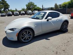 Salvage cars for sale at San Martin, CA auction: 2018 Mazda MX-5 Miata Grand Touring