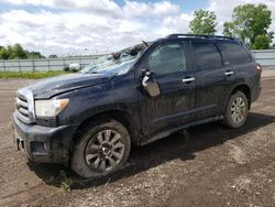 Salvage cars for sale at Columbia Station, OH auction: 2010 Toyota Sequoia Platinum