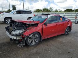 Salvage cars for sale at Miami, FL auction: 2016 Honda Civic EX