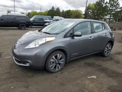 Salvage cars for sale from Copart Denver, CO: 2017 Nissan Leaf S