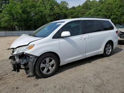 Salvage cars for sale at Austell, GA auction: 2015 Toyota Sienna LE