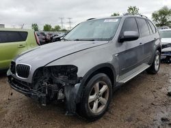Salvage cars for sale from Copart Elgin, IL: 2008 BMW X5 3.0I