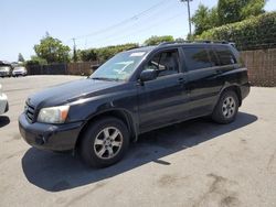 Salvage cars for sale from Copart San Martin, CA: 2007 Toyota Highlander Sport