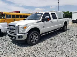 Salvage trucks for sale at Dunn, NC auction: 2015 Ford F350 Super Duty