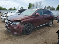 Salvage cars for sale from Copart Bowmanville, ON: 2015 Lexus RX 350 Base