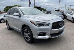 Salvage cars for sale at Grand Prairie, TX auction: 2019 Infiniti QX60 Luxe