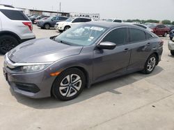Salvage cars for sale at Grand Prairie, TX auction: 2018 Honda Civic LX