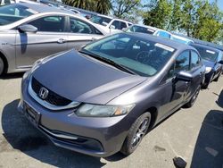 Salvage cars for sale at Vallejo, CA auction: 2014 Honda Civic LX