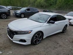 Salvage cars for sale from Copart Marlboro, NY: 2021 Honda Accord Sport