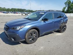 Salvage cars for sale at Dunn, NC auction: 2021 Subaru Outback Onyx Edition XT