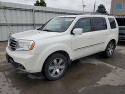 Salvage cars for sale at Littleton, CO auction: 2013 Honda Pilot Touring