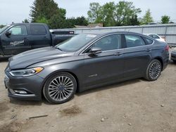 Salvage cars for sale at Finksburg, MD auction: 2017 Ford Fusion Titanium HEV