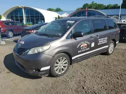 Salvage cars for sale at East Granby, CT auction: 2011 Toyota Sienna LE