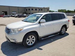 Salvage cars for sale from Copart Wilmer, TX: 2012 Toyota Highlander Base